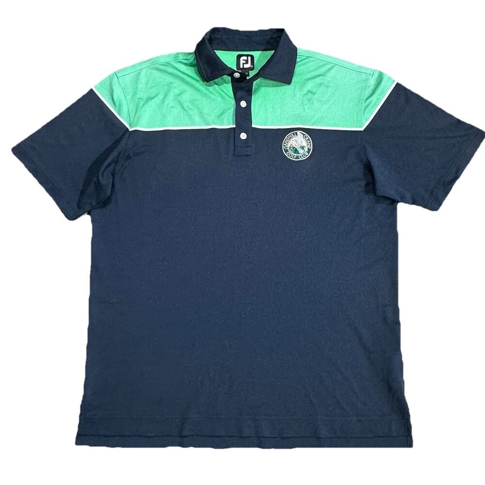 FootJoy Golf Polo Performance Wicking Stretch Short Sleeve Shirt Mens Sz Large